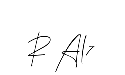 Similarly Allison_Script is the best handwritten signature design. Signature creator online .You can use it as an online autograph creator for name R Al7. R Al7 signature style 2 images and pictures png