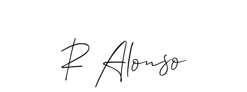 See photos of R Alonso official signature by Spectra . Check more albums & portfolios. Read reviews & check more about Allison_Script font. R Alonso signature style 2 images and pictures png
