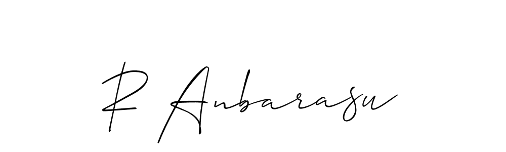 R Anbarasu stylish signature style. Best Handwritten Sign (Allison_Script) for my name. Handwritten Signature Collection Ideas for my name R Anbarasu. R Anbarasu signature style 2 images and pictures png