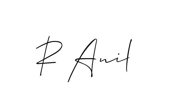 You can use this online signature creator to create a handwritten signature for the name R Anil. This is the best online autograph maker. R Anil signature style 2 images and pictures png