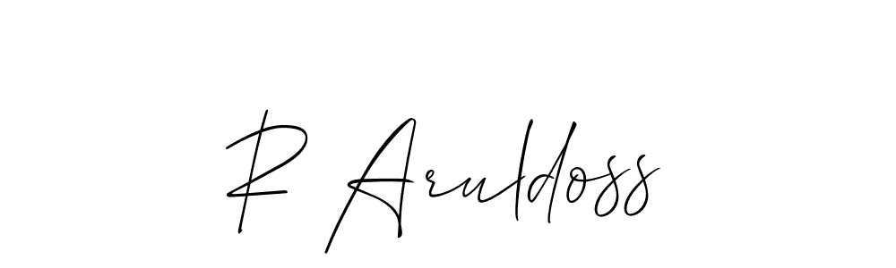 How to Draw R Aruldoss signature style? Allison_Script is a latest design signature styles for name R Aruldoss. R Aruldoss signature style 2 images and pictures png