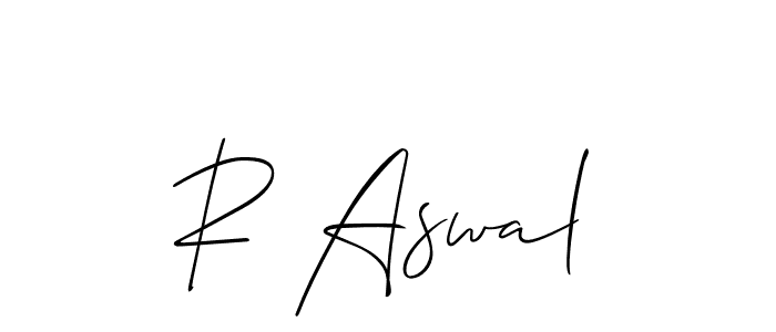 It looks lik you need a new signature style for name R Aswal. Design unique handwritten (Allison_Script) signature with our free signature maker in just a few clicks. R Aswal signature style 2 images and pictures png