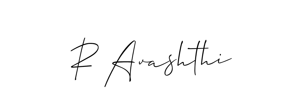 R Avashthi stylish signature style. Best Handwritten Sign (Allison_Script) for my name. Handwritten Signature Collection Ideas for my name R Avashthi. R Avashthi signature style 2 images and pictures png