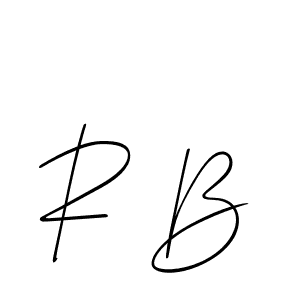 This is the best signature style for the R B name. Also you like these signature font (Allison_Script). Mix name signature. R B signature style 2 images and pictures png