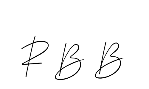 R B B stylish signature style. Best Handwritten Sign (Allison_Script) for my name. Handwritten Signature Collection Ideas for my name R B B. R B B signature style 2 images and pictures png