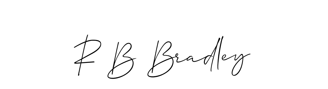 How to make R B Bradley signature? Allison_Script is a professional autograph style. Create handwritten signature for R B Bradley name. R B Bradley signature style 2 images and pictures png