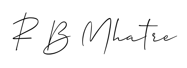 The Allison_Script handwriting style adds charm and authenticity to name R B Mhatre. A wonderful choice for personal thank-you notes. R B Mhatre signature style 2 images and pictures png