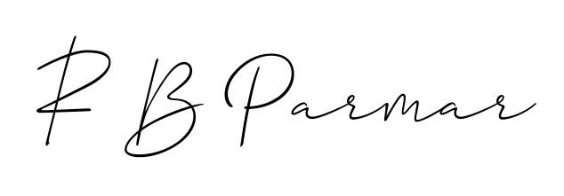 Generate high-definition signature styles for R B Parmar. The Allison_Script typeface ensures crisp legibility and sophisticated design. R B Parmar signature style 2 images and pictures png