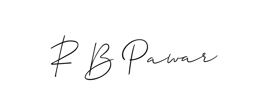 Design your own signature with our free online signature maker. With this signature software, you can create a handwritten (Allison_Script) signature for name R B Pawar. R B Pawar signature style 2 images and pictures png