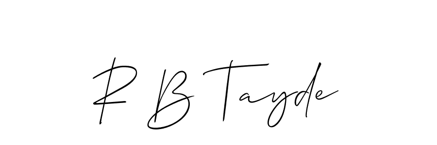 Best and Professional Signature Style for R B Tayde. Allison_Script Best Signature Style Collection. R B Tayde signature style 2 images and pictures png