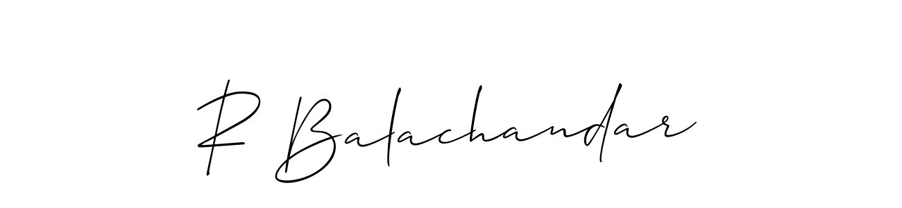 Similarly Allison_Script is the best handwritten signature design. Signature creator online .You can use it as an online autograph creator for name R Balachandar. R Balachandar signature style 2 images and pictures png