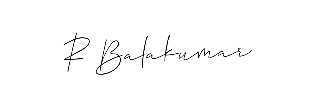 R Balakumar stylish signature style. Best Handwritten Sign (Allison_Script) for my name. Handwritten Signature Collection Ideas for my name R Balakumar. R Balakumar signature style 2 images and pictures png