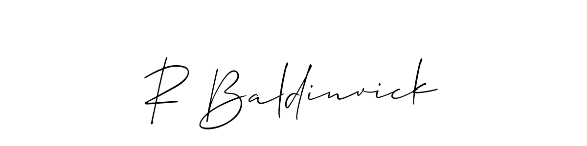 Here are the top 10 professional signature styles for the name R Baldinvick. These are the best autograph styles you can use for your name. R Baldinvick signature style 2 images and pictures png