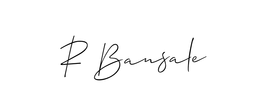 Make a beautiful signature design for name R Bansale. Use this online signature maker to create a handwritten signature for free. R Bansale signature style 2 images and pictures png