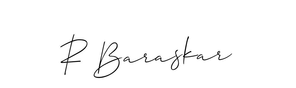 Make a beautiful signature design for name R Baraskar. Use this online signature maker to create a handwritten signature for free. R Baraskar signature style 2 images and pictures png