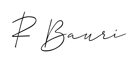 Create a beautiful signature design for name R Bauri. With this signature (Allison_Script) fonts, you can make a handwritten signature for free. R Bauri signature style 2 images and pictures png