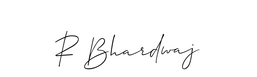 Use a signature maker to create a handwritten signature online. With this signature software, you can design (Allison_Script) your own signature for name R Bhardwaj. R Bhardwaj signature style 2 images and pictures png