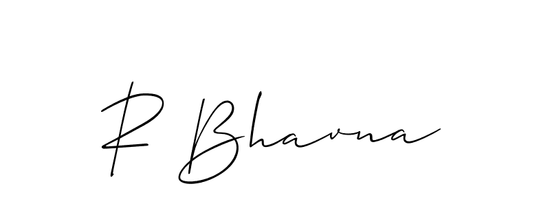 Make a beautiful signature design for name R Bhavna. With this signature (Allison_Script) style, you can create a handwritten signature for free. R Bhavna signature style 2 images and pictures png