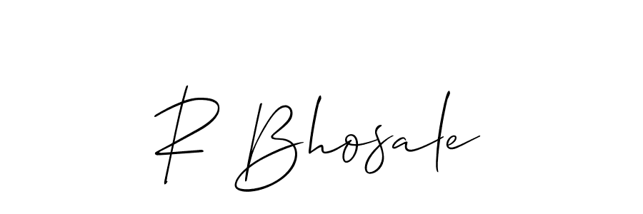 Best and Professional Signature Style for R Bhosale. Allison_Script Best Signature Style Collection. R Bhosale signature style 2 images and pictures png