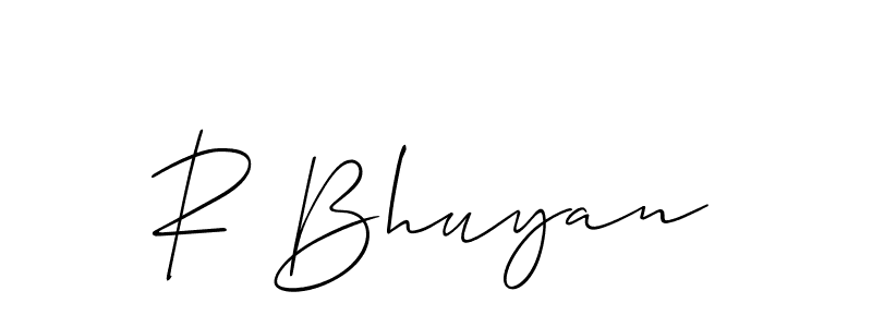 You can use this online signature creator to create a handwritten signature for the name R Bhuyan. This is the best online autograph maker. R Bhuyan signature style 2 images and pictures png