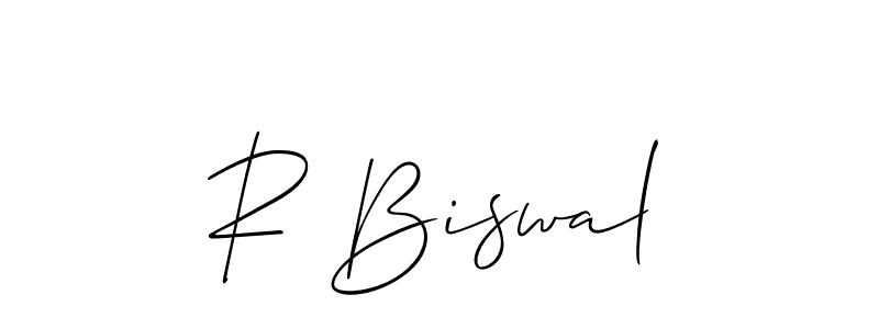 You should practise on your own different ways (Allison_Script) to write your name (R Biswal) in signature. don't let someone else do it for you. R Biswal signature style 2 images and pictures png