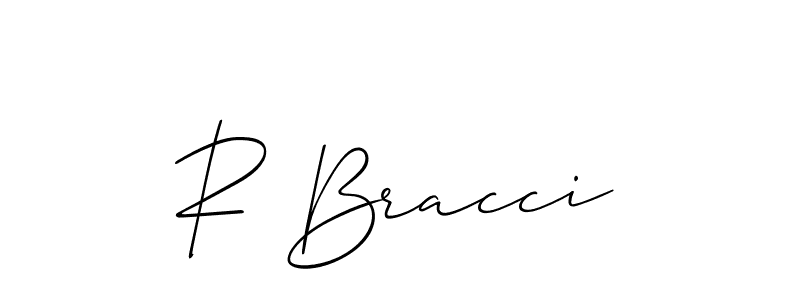 Use a signature maker to create a handwritten signature online. With this signature software, you can design (Allison_Script) your own signature for name R Bracci. R Bracci signature style 2 images and pictures png