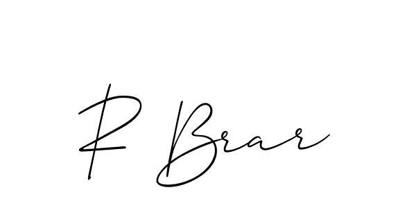 You should practise on your own different ways (Allison_Script) to write your name (R Brar) in signature. don't let someone else do it for you. R Brar signature style 2 images and pictures png