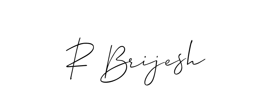 Also we have R Brijesh name is the best signature style. Create professional handwritten signature collection using Allison_Script autograph style. R Brijesh signature style 2 images and pictures png