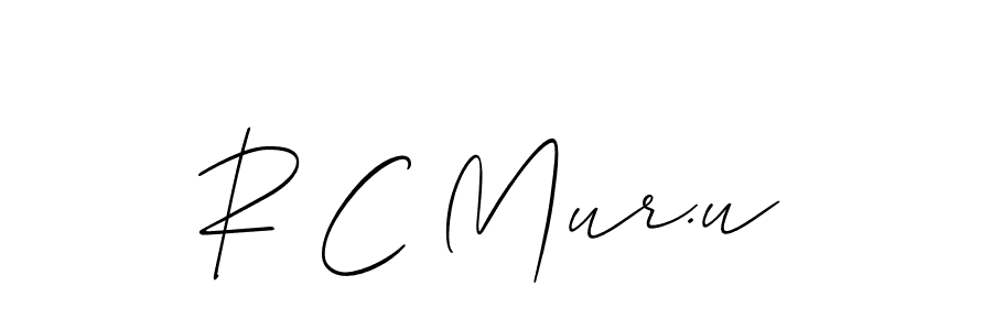 Make a short R C Mur.u signature style. Manage your documents anywhere anytime using Allison_Script. Create and add eSignatures, submit forms, share and send files easily. R C Mur.u signature style 2 images and pictures png