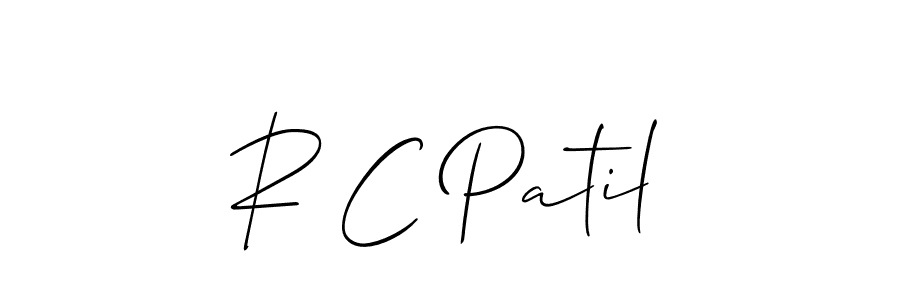 Design your own signature with our free online signature maker. With this signature software, you can create a handwritten (Allison_Script) signature for name R C Patil. R C Patil signature style 2 images and pictures png