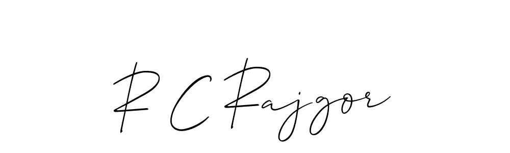 Here are the top 10 professional signature styles for the name R C Rajgor. These are the best autograph styles you can use for your name. R C Rajgor signature style 2 images and pictures png