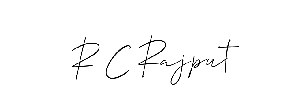 Also we have R C Rajput name is the best signature style. Create professional handwritten signature collection using Allison_Script autograph style. R C Rajput signature style 2 images and pictures png