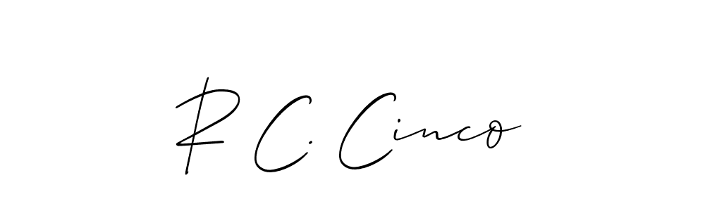 Check out images of Autograph of R C. Cinco name. Actor R C. Cinco Signature Style. Allison_Script is a professional sign style online. R C. Cinco signature style 2 images and pictures png