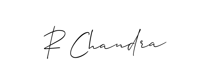 The best way (Allison_Script) to make a short signature is to pick only two or three words in your name. The name R Chandra include a total of six letters. For converting this name. R Chandra signature style 2 images and pictures png