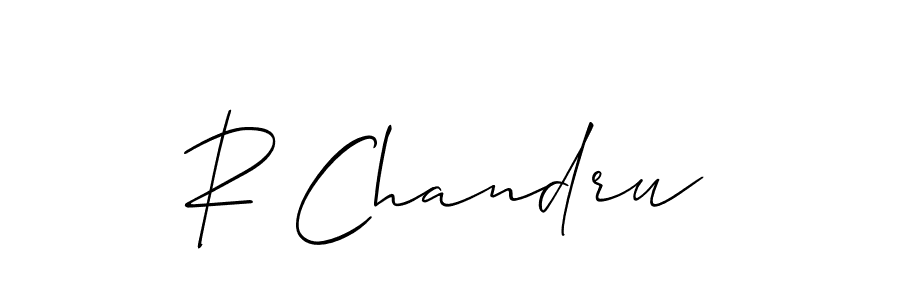 Create a beautiful signature design for name R Chandru. With this signature (Allison_Script) fonts, you can make a handwritten signature for free. R Chandru signature style 2 images and pictures png