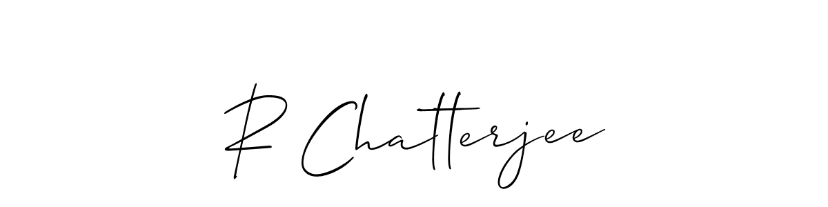 Make a beautiful signature design for name R Chatterjee. Use this online signature maker to create a handwritten signature for free. R Chatterjee signature style 2 images and pictures png