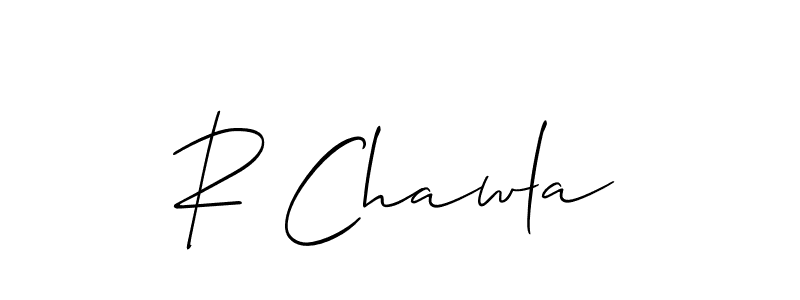 How to make R Chawla name signature. Use Allison_Script style for creating short signs online. This is the latest handwritten sign. R Chawla signature style 2 images and pictures png