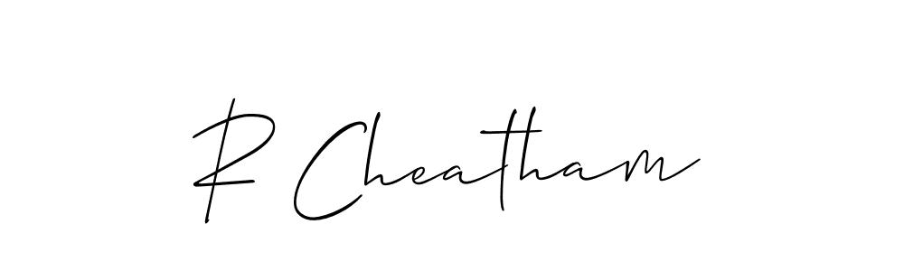 Also we have R Cheatham name is the best signature style. Create professional handwritten signature collection using Allison_Script autograph style. R Cheatham signature style 2 images and pictures png