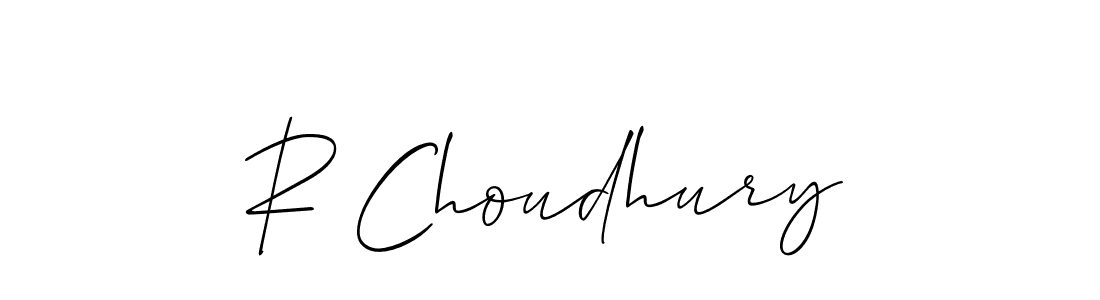 Make a short R Choudhury signature style. Manage your documents anywhere anytime using Allison_Script. Create and add eSignatures, submit forms, share and send files easily. R Choudhury signature style 2 images and pictures png