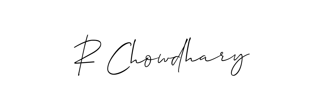 R Chowdhary stylish signature style. Best Handwritten Sign (Allison_Script) for my name. Handwritten Signature Collection Ideas for my name R Chowdhary. R Chowdhary signature style 2 images and pictures png