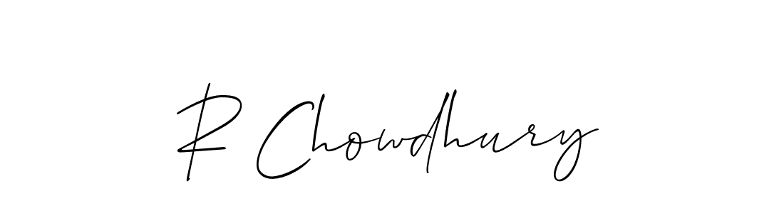 Also we have R Chowdhury name is the best signature style. Create professional handwritten signature collection using Allison_Script autograph style. R Chowdhury signature style 2 images and pictures png