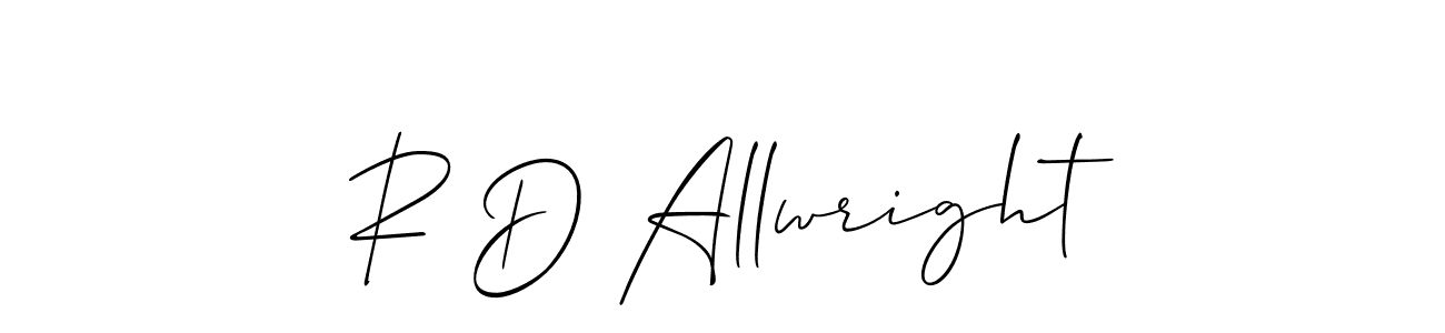 You can use this online signature creator to create a handwritten signature for the name R D Allwright. This is the best online autograph maker. R D Allwright signature style 2 images and pictures png