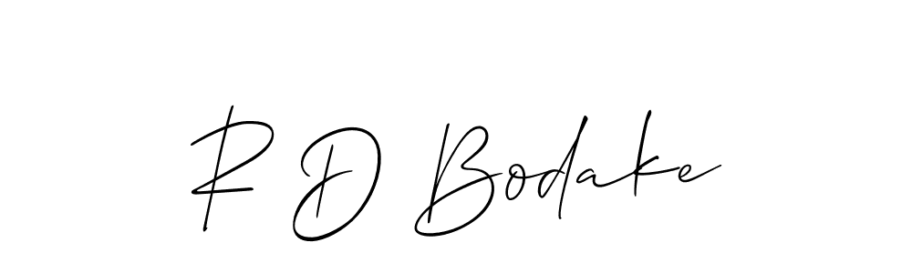 How to make R D Bodake signature? Allison_Script is a professional autograph style. Create handwritten signature for R D Bodake name. R D Bodake signature style 2 images and pictures png