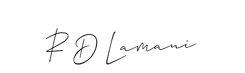 if you are searching for the best signature style for your name R D Lamani. so please give up your signature search. here we have designed multiple signature styles  using Allison_Script. R D Lamani signature style 2 images and pictures png