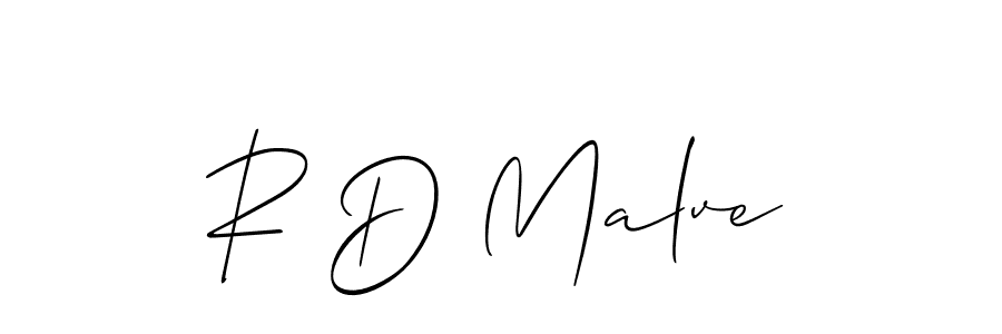 Also You can easily find your signature by using the search form. We will create R D Malve name handwritten signature images for you free of cost using Allison_Script sign style. R D Malve signature style 2 images and pictures png