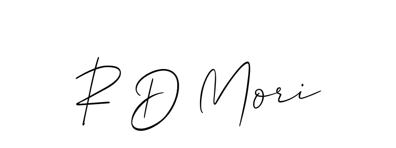 Make a beautiful signature design for name R D Mori. With this signature (Allison_Script) style, you can create a handwritten signature for free. R D Mori signature style 2 images and pictures png