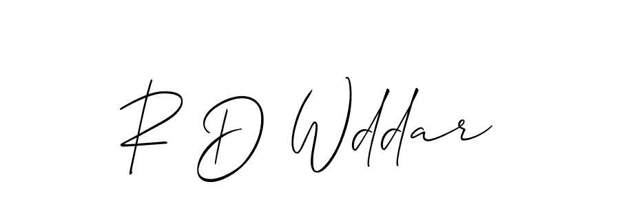 Also we have R D Wddar name is the best signature style. Create professional handwritten signature collection using Allison_Script autograph style. R D Wddar signature style 2 images and pictures png