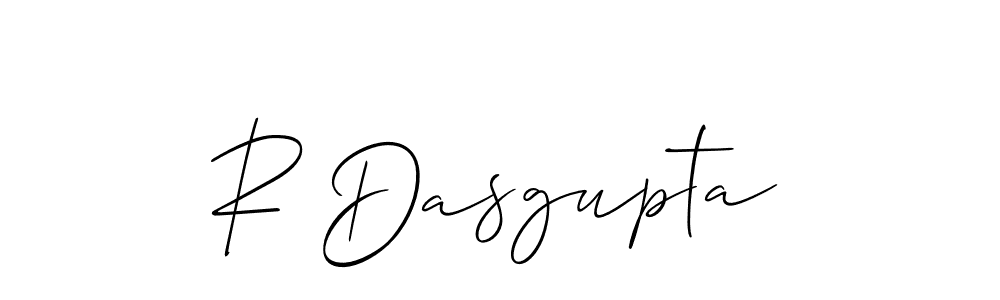 Create a beautiful signature design for name R Dasgupta. With this signature (Allison_Script) fonts, you can make a handwritten signature for free. R Dasgupta signature style 2 images and pictures png