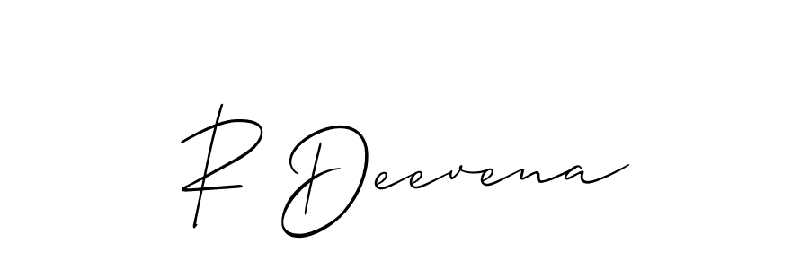 You can use this online signature creator to create a handwritten signature for the name R Deevena. This is the best online autograph maker. R Deevena signature style 2 images and pictures png