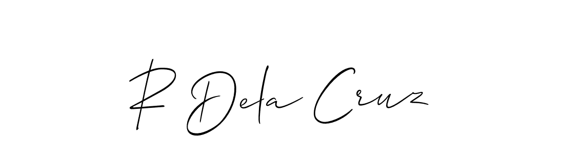 Best and Professional Signature Style for R Dela Cruz. Allison_Script Best Signature Style Collection. R Dela Cruz signature style 2 images and pictures png